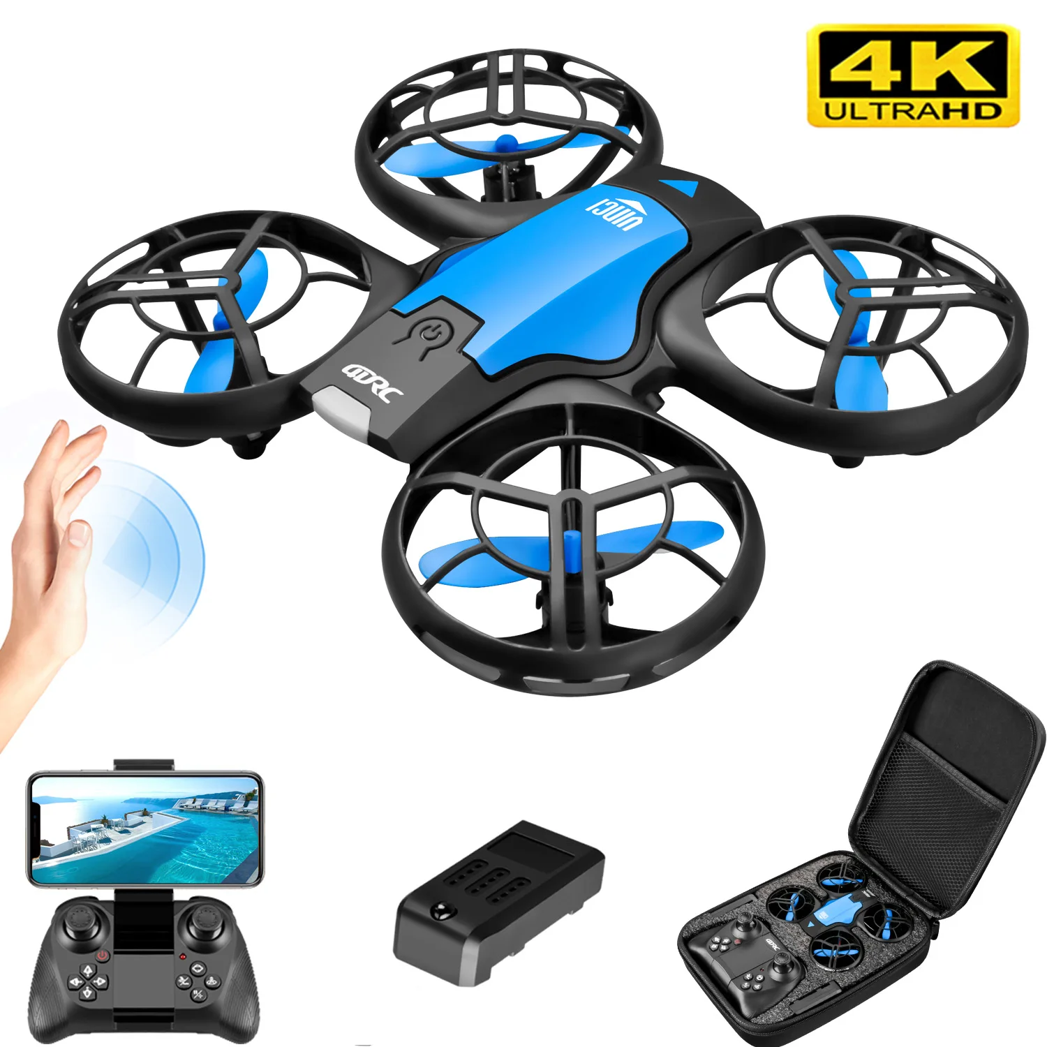 Drone Battery Box - V8 Nowy Mini Dron 4K Profesjonalny
