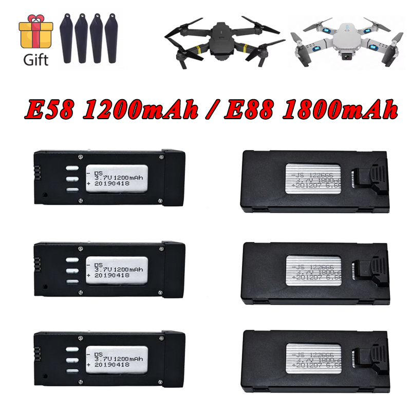 Eachine Drone E58 - Akumulator Lipo 3.7V 1200mAh 1800mAh do