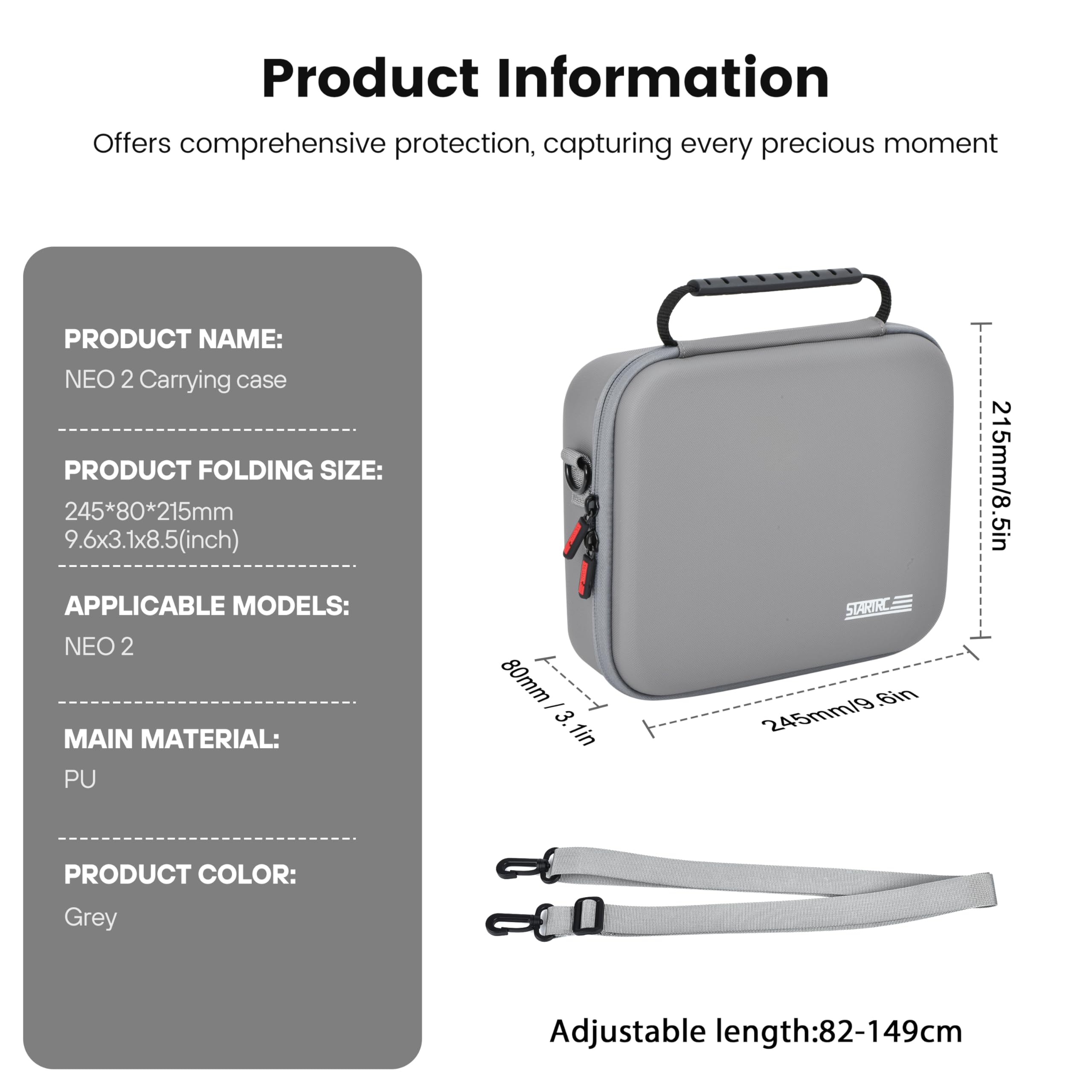 Przenośna torba na ramię z PU  – Drone Battery Bag recenzja i cena